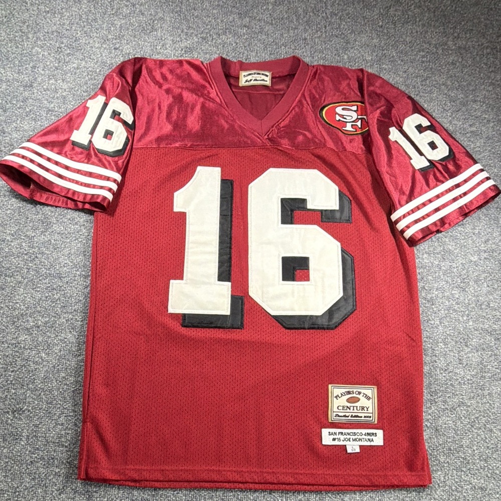 Vintage 2004 San Francisco 49ers Joe Montana #16 Jersey Unisex L NFL Football